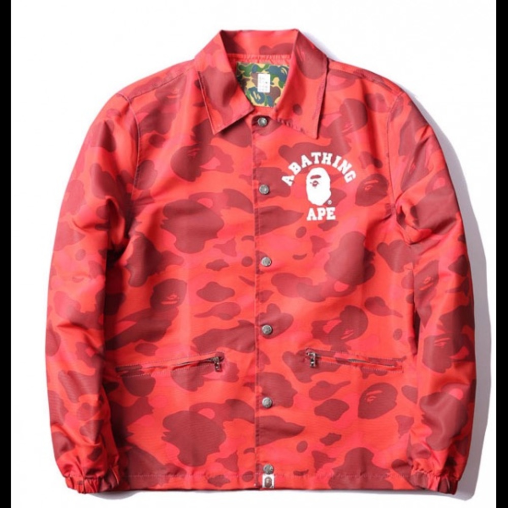 Red Camo Bape Jacket